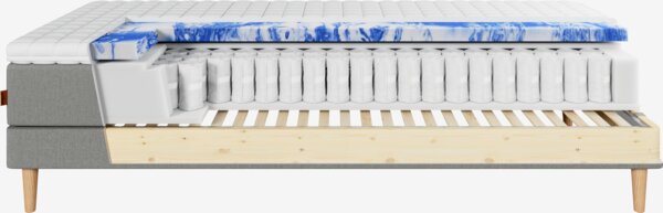 Regulerbar seng 90x210 JOSELVA + EKSO grå-23 Medium