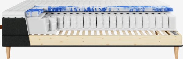 Elevationsseng 160x200cm JOSELVA + EKSO grå-40 Medium