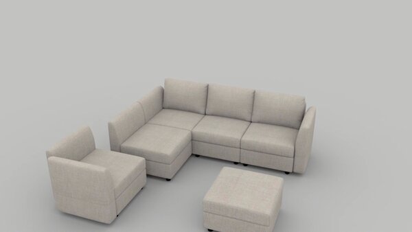 Canapea modulară OKSBY 1 loc nisipie