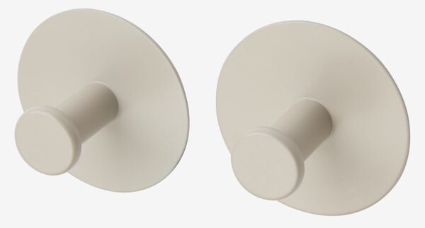 Pomello EKEDALEN acciaio 2 pezzi beige