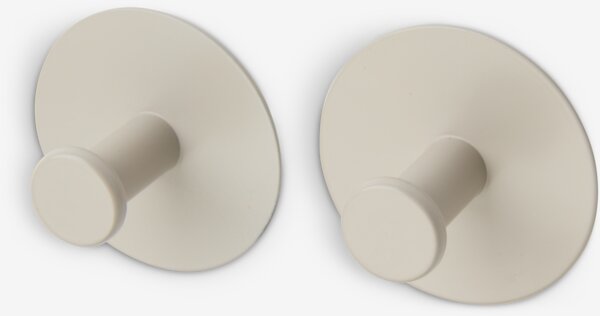 Pomello EKEDALEN acciaio 2 pezzi beige
