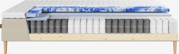 Runkopatja 180x200cm DINGLA hiekka-91 + EKSO keskikova