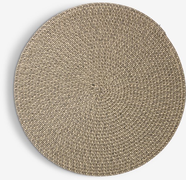 Place mat SORTBIRK D38 natural/black
