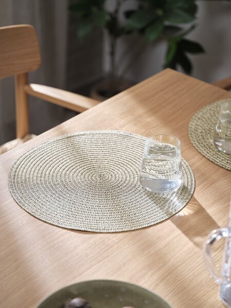 Place mat SORTBIRK D38 natural/black