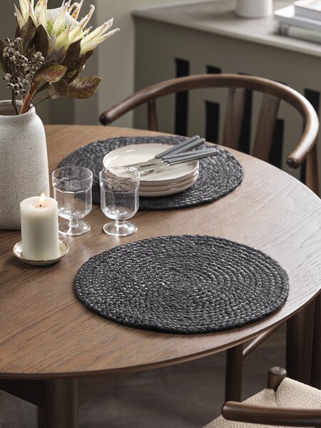 Mantel individual BUKKETORN Ø38 negro