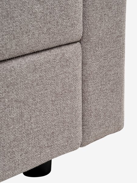 Sofa modułowa OKSBY 3-m. szezlong ze schow. tkanina piaskowy