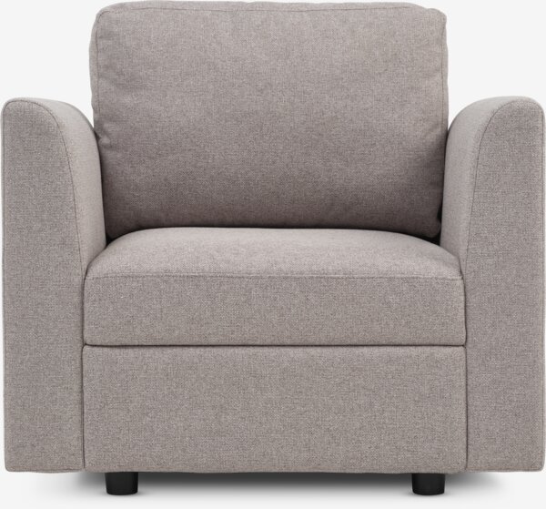 Sofa modułowa OKSBY 1-miej. ze schowkiem tkanina piaskowy