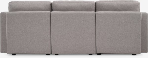 Sofa modułowa OKSBY 3-m. szezlong ze schow. tkanina piaskowy