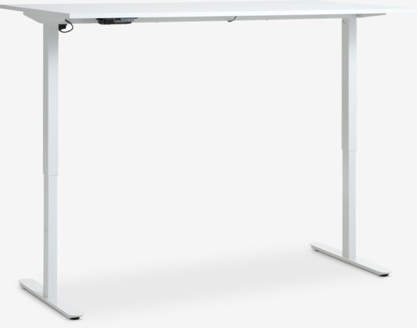 Scrivania regolabile in altezza SVANEKE 60x120 cm bianco