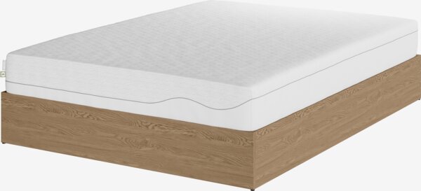 Sommier tapissier FOLDAGER 140x190 coloris chêne naturel
