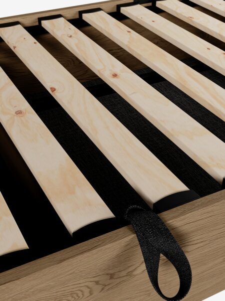 Divan base SEDEN 90x200 sidelift n. oak