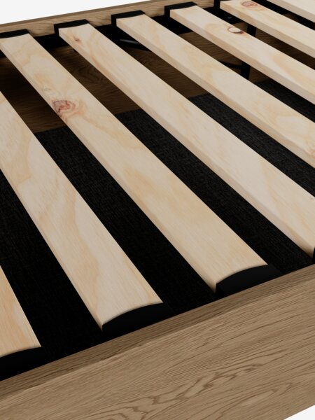 Bedbodem FOLDAGER 90x200 opbergruimte naturel eiken