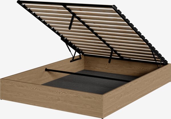 Sommier tapissier FOLDAGER 140x190 coloris chêne naturel