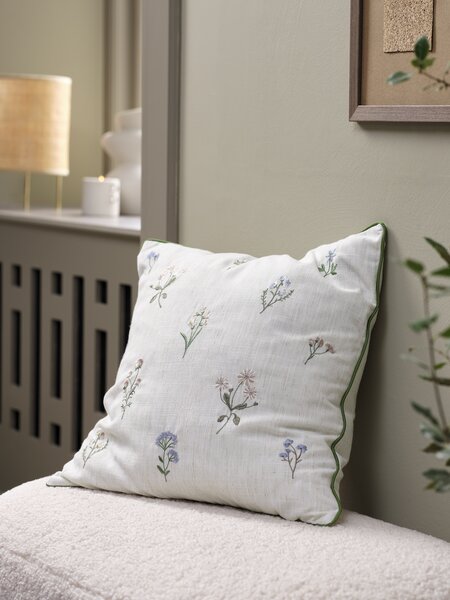 Cushion VALERIANA 45x45 beige/green