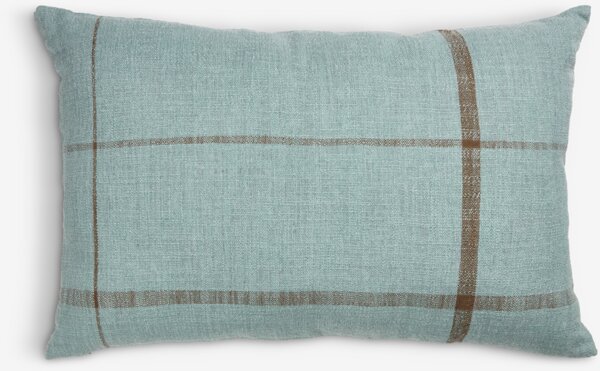 Cushion HALLON 40x60 dusty blue/brown