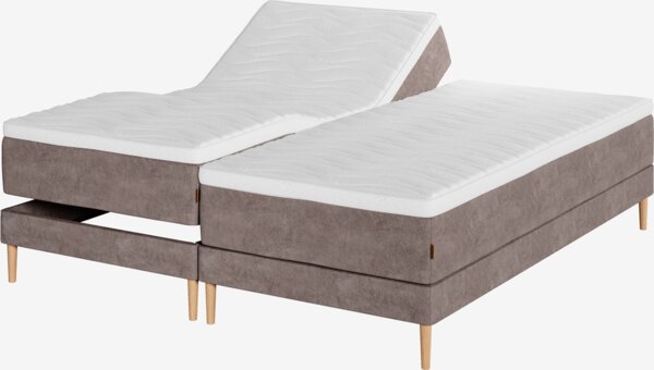 Elevationsseng 180x200cm KUPELVA + TOSEN brun-92 Medium