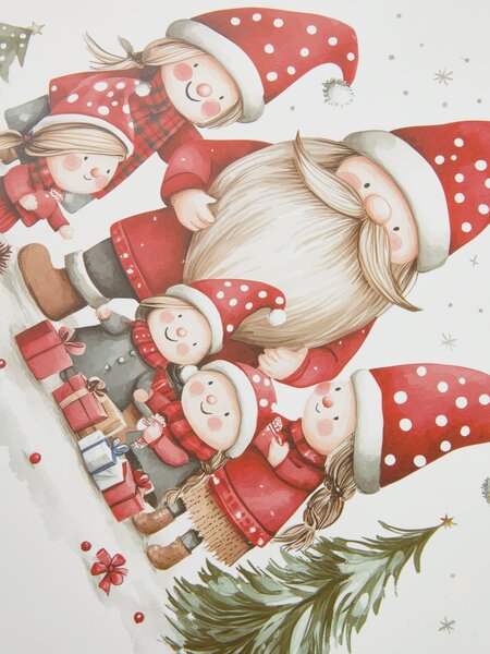 Tovaglietta all'americana STAUROLIT 33x42 cm bianco/rosso