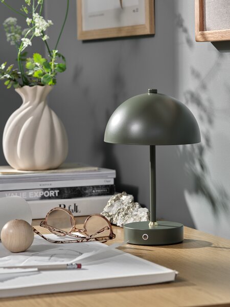 Lampe à piles KENT Ø16xH25cm vert