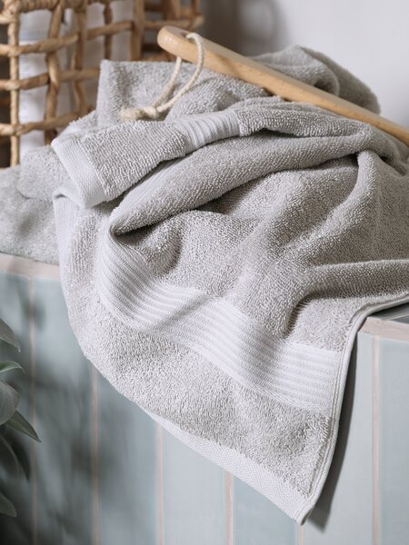 Asciugamano ospite KARLSTAD 30x50 cm grigio chiaro