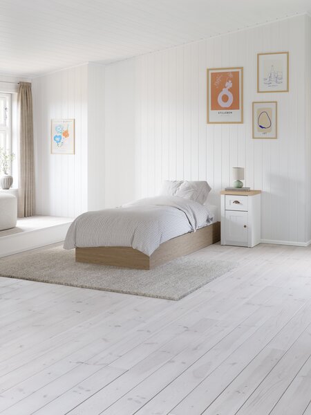 Bedbodem FOLDAGER 90x200 opbergruimte naturel eiken