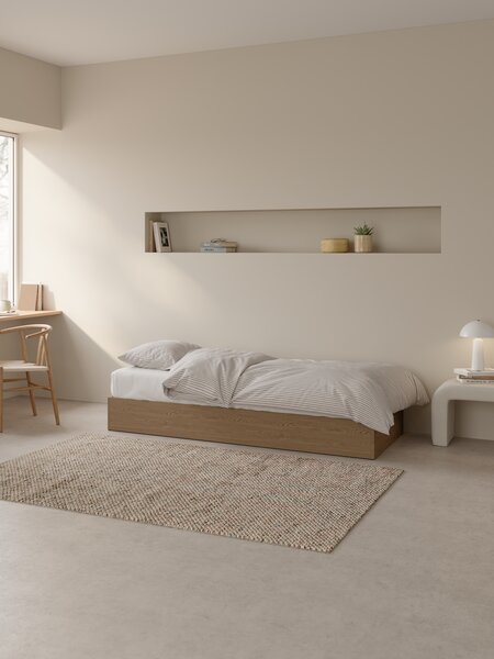 Divan base SEDEN 90x200 sidelift n. oak