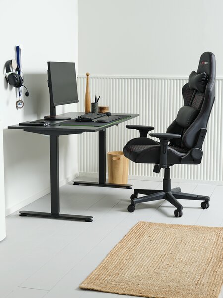 Höhenverstellbarer Schreibtisch SVANEKE 80x160 schwarz