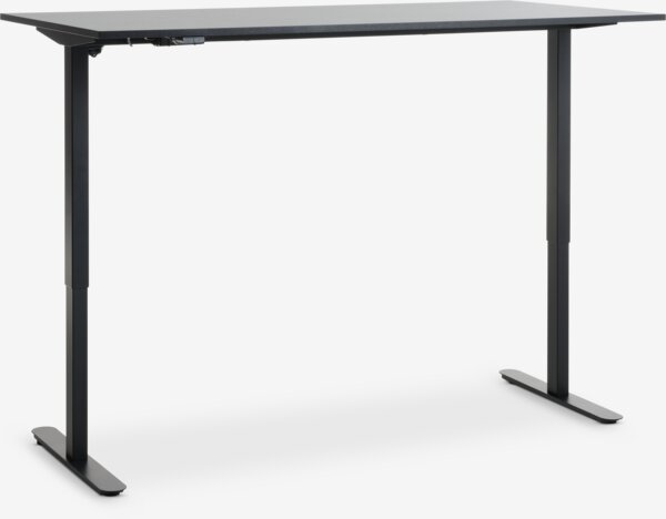 Höhenverstellbarer Schreibtisch SVANEKE 70x140 schwarz