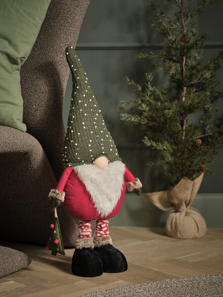 Décoration Fenêtre Noël - Voilage Imprimé Père Noël, 45x120 Cm, Polyester, Fabriqué En Allemagne