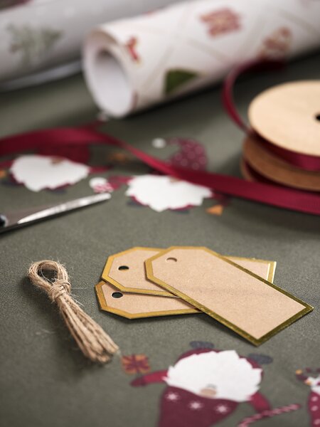 Étiquettes cadeaux TOR 10pcs/pqt brun