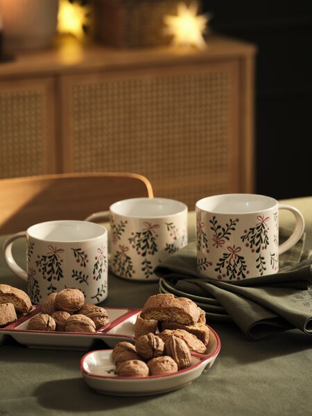 Tasse LIN Ø9xH9cm 45cl blanc cassé