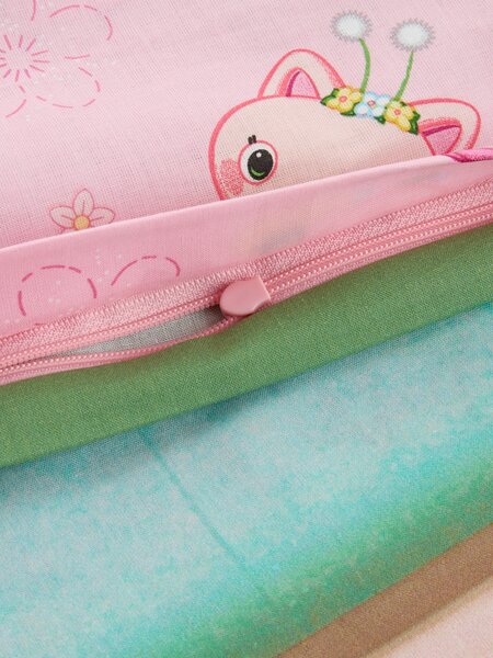 Pussilakanasetti GABBY 150x210 roosa