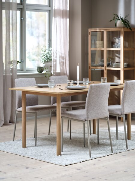 ALSTED L160 oak + 4 BRANDE beige