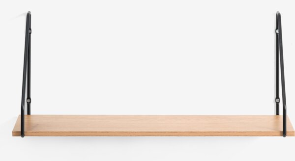 Vegghylle HEJSAGER 1 hylle svart/natur