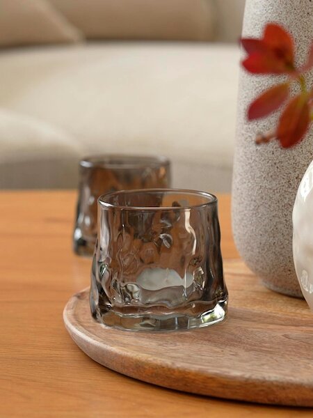 Värmeljusstake GUDMAN Ø7xH7cm grå