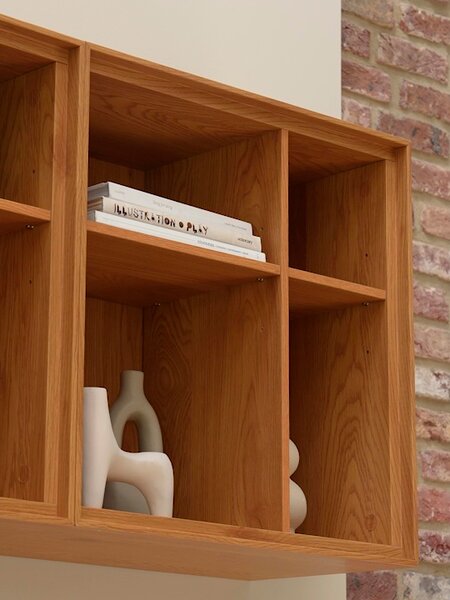 Module unité murale GEDSER armoire couleur chêne chaud