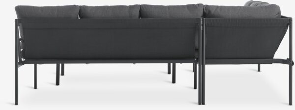Lounge set STROEMSTAD 6 pers. black