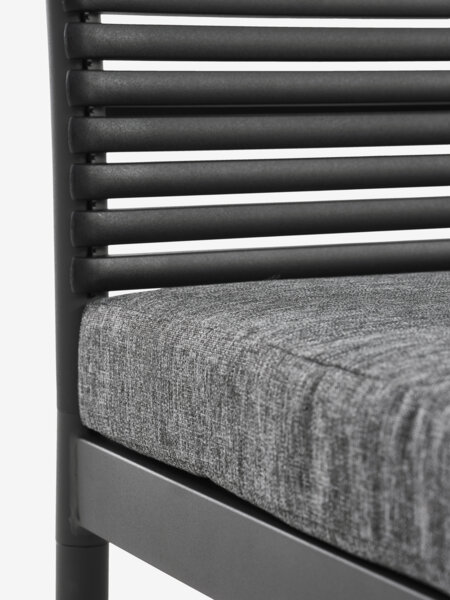 Loungesett FURUBACKEN 3 seter svart