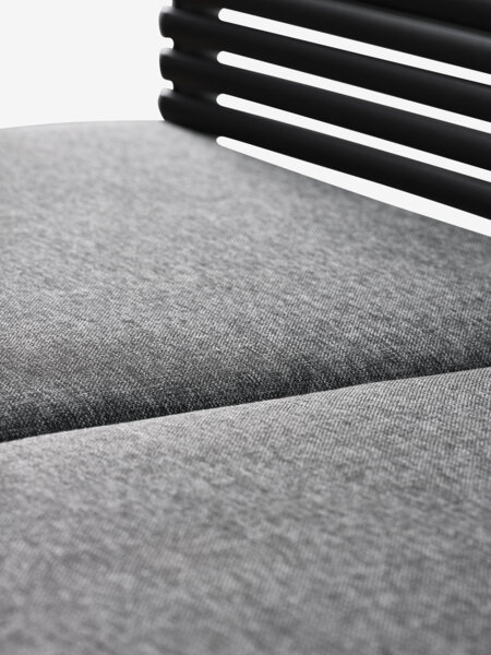 Loungesett FURUBACKEN 3 seter svart