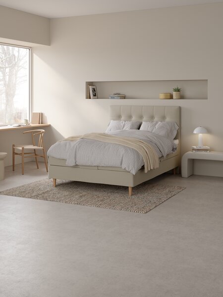 Regulerbar seng 140x200 TONDRA + TOSEN sand-91 Medium