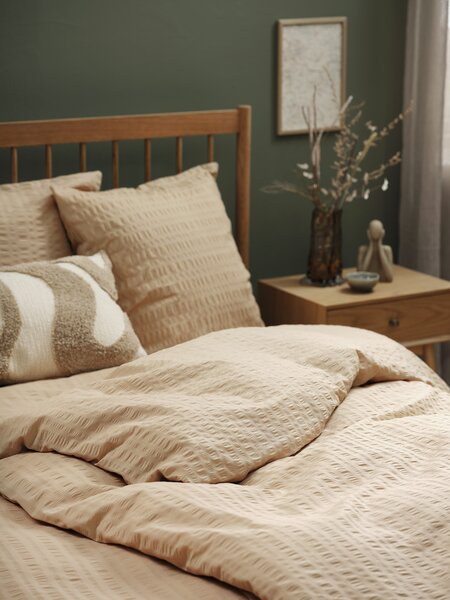 Set krep posteljine SIGRID 140x200 bledo kaki