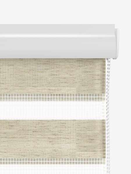 Rullegardin Duo ALSTEN 120x180cm m/kassette natur