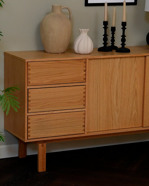 Μπουφές MEJLSKOV 2 πόρτες 3 συρτάρια φυσική δρυς