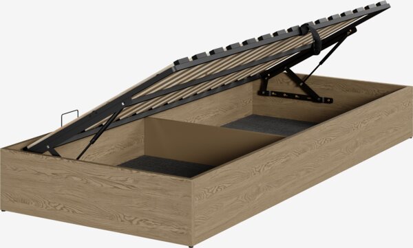 Divan base SEDEN 90x200 sidelift n. oak