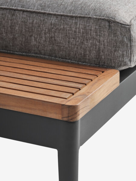 Lounge module DALL chaise 2pers. teak