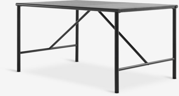 Tuintafel VIERLI B90xL149 zwart