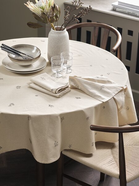 Namizni prt ENGFIOL Ø160 bež/siva