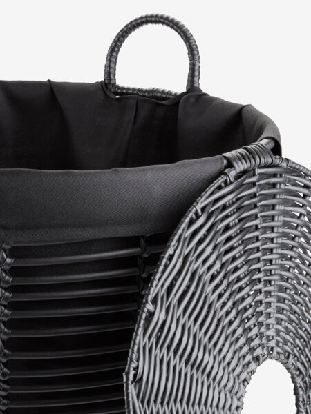 Korpa za veš ELIF Ø40xV56cm crna