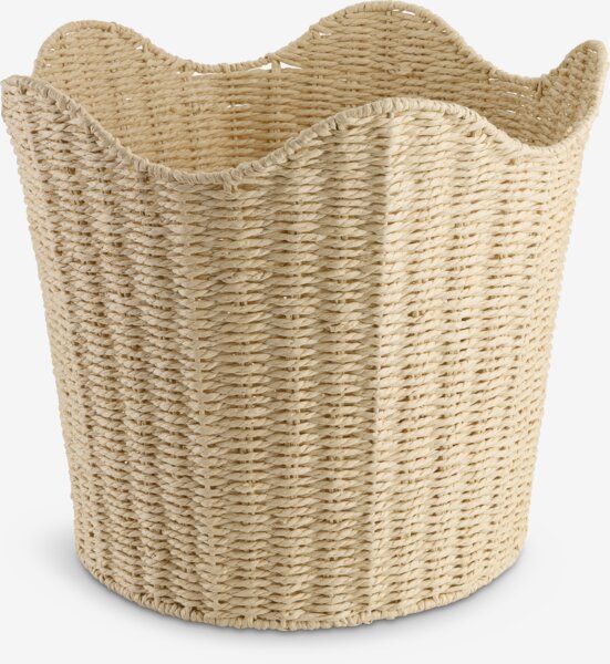 Kosz BREKKE Ś41xW35 cm naturalna biel