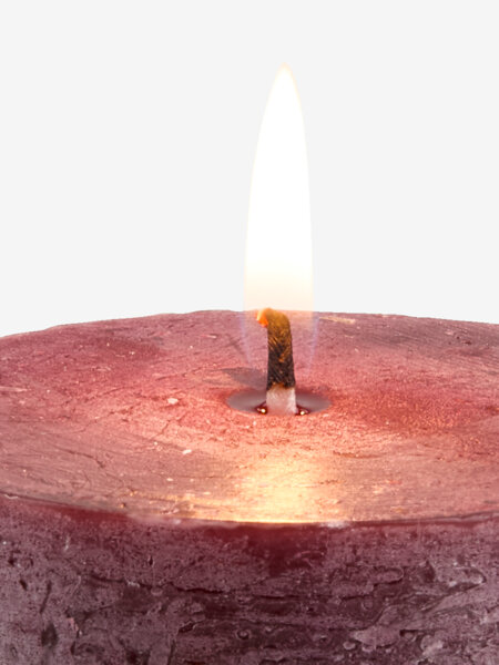 Vela pilar RENE Ø7xA10cm castaño