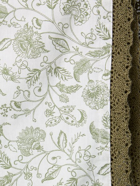 Tablecloth MARGURIT 140x240 white/green